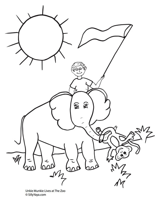 Unkie Munkie Coloring Sheets