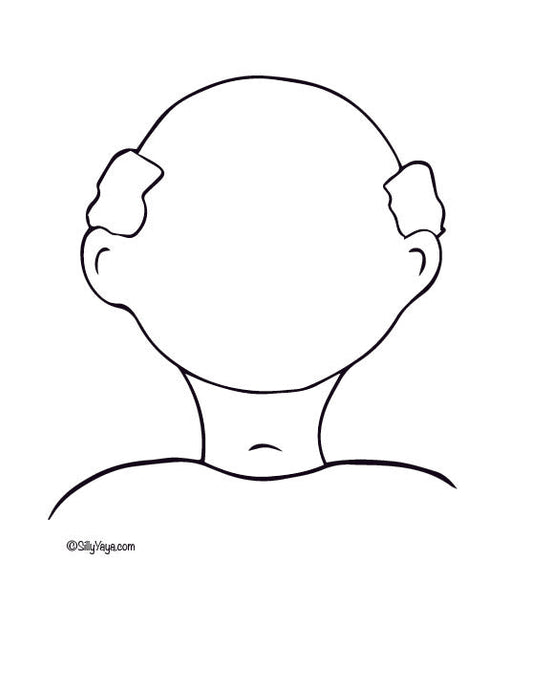 Grandparent Faces Coloring Sheets