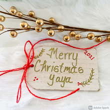 Load image into Gallery viewer, Grandmother Name Wooden Gift Tag Ornaments