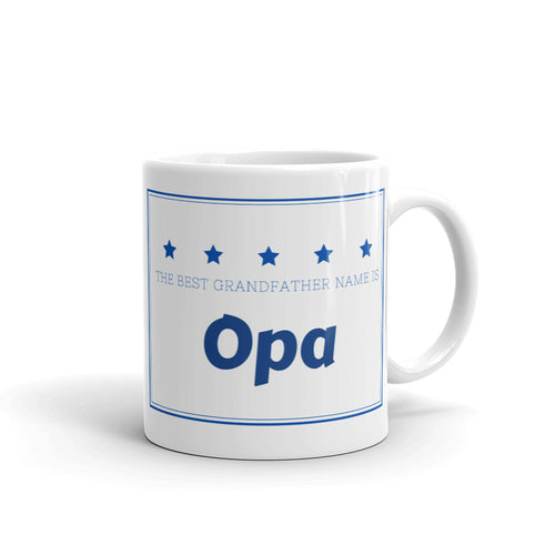 Opa, The Best Grandfather Name Mug