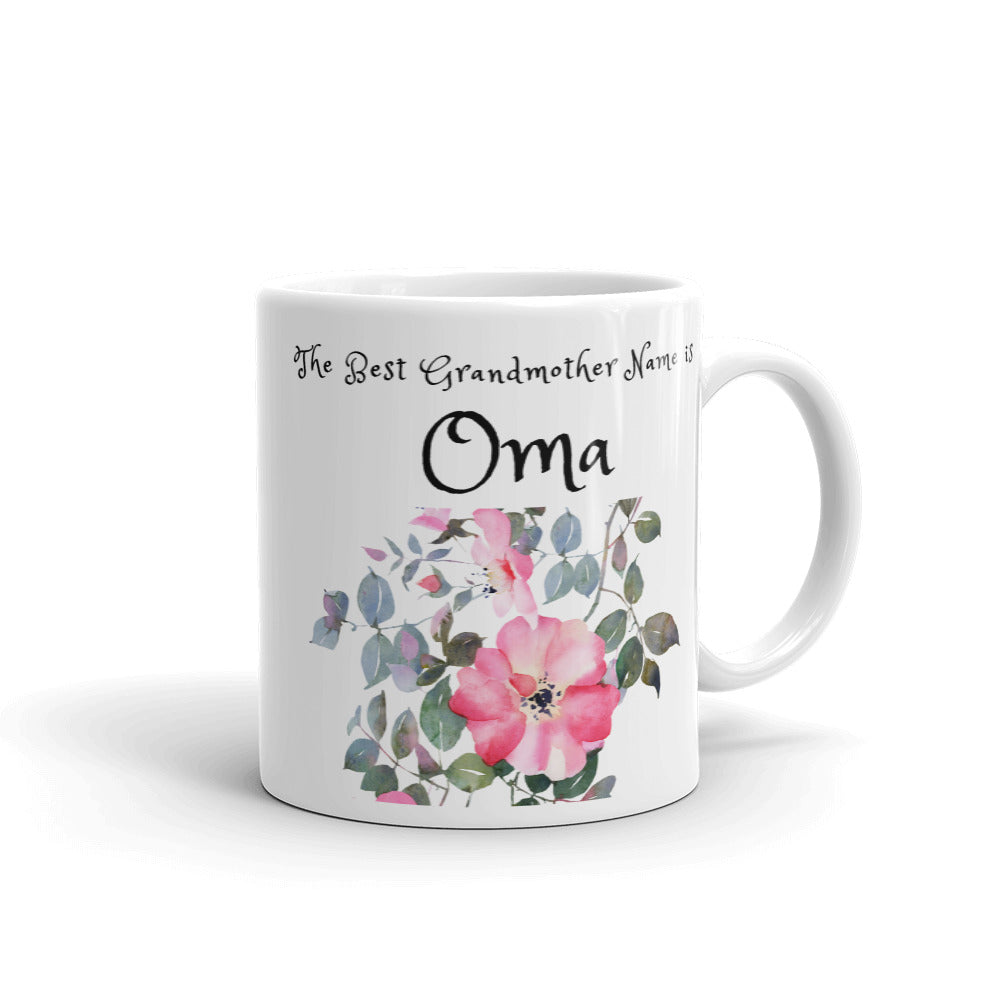 Oma, The Best Grandmother Name Mug