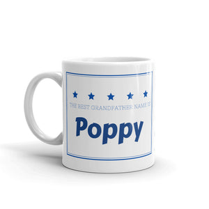 Poppy, The Best Grandfather Name Mug