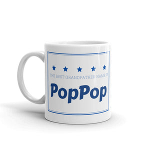 PopPop, The Best Grandfather Name Mug