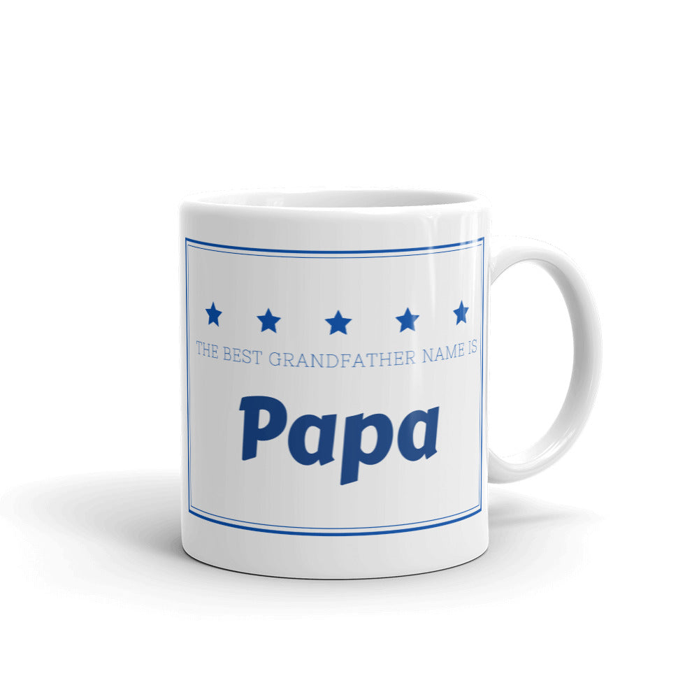 Papa, The Best Grandfather Name Mug